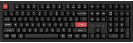 Клавіатура Keychron K10 Pro K Pro Red QMK Hot-swap RGB UKR/ENG WL/BT/USB Black (K10P-H1-UA)