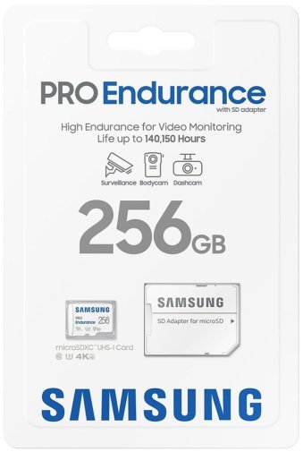 FLASH пам'ять Samsung Pro Endurance Class 10 UHS-I V30 U3 SDXC 256GB White with adapter (MB-MJ256KA/EU)