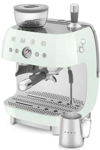 Фото: Ріжкова кавоварка Smeg Espresso coffee machine with grinder Pastel Green (EGF03PGEU) № 23 | KTC