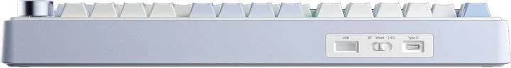 Фото: Клавіатура Aula F75 Gasket Greywood V3 Switch Hot-Swap PBT ENG/UKR White/Blue (6948391208633) № 10 | KTC
