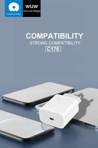 Фото: Зарядний пристрій WUW C176 PD 20W White (WUW-C176) № 16 | KTC