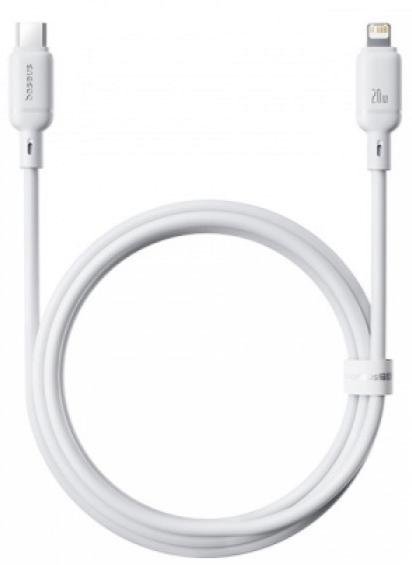  Кабель Baseus Silky Series 20W Type-C / Lightning 1m White (P10377700213-00)