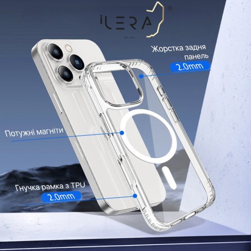 Чохол iLera for Apple iPhone 16 Pro - Go Clear Case (ILGCLCA16PR)