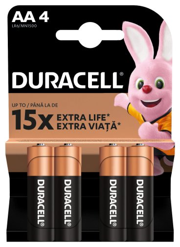 Батарейка Duracell LR06 AA MN1500 Simply BL/4 (5003076)