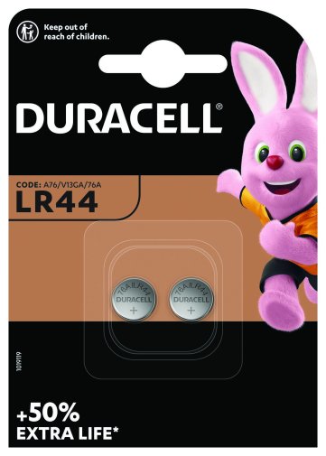 Батарейка Duracell LR44 BL/2 (5004347)