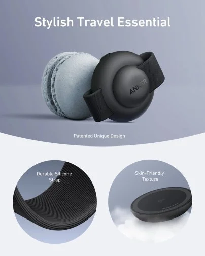 Фото: Бездротова зарядна станція Anker MagGo Wireless Charging Pad 3in1 15W Black (B25M8H11) № 11 | KTC