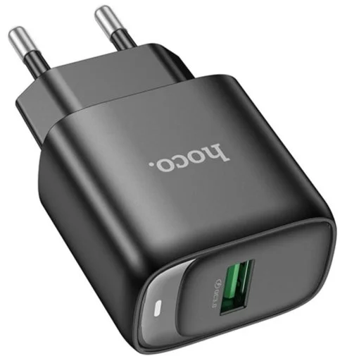 Фото: Зарядний пристрій Hoco C140A Smart 18W Black (6942007627788) № 8 | KTC