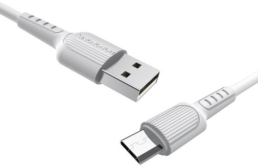 Кабель BOROFONE BX16 2A AM / MicroUSB 1m White (BX16MW)