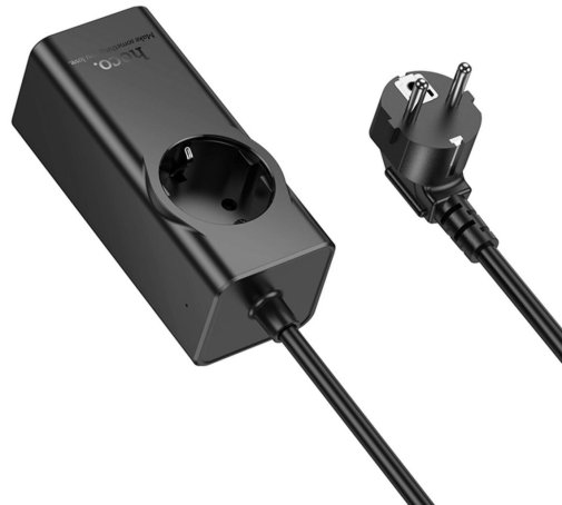 Мережевий фільтр Hoco NS9 Wisdom 4xUSB 1/2m Black (6942007638494)