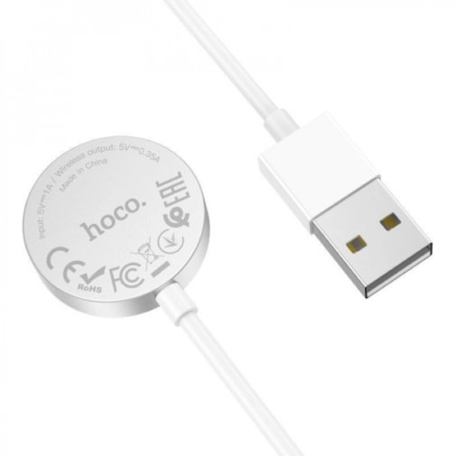 Бездротовий зарядний пристрій Hoco CW39 USB White (6931474770646)