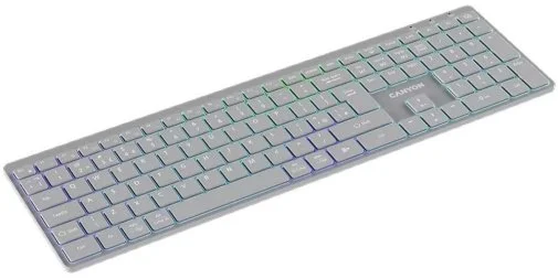 Фото: Клавіатура Canyon HKB-W11 UKR/ENG BT/WL Grey (CNS-HBTK11G) № 8 | KTC