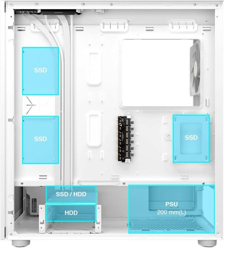 Корпус Gamdias Talos M3 Mesh WH White with window (4711514500905)