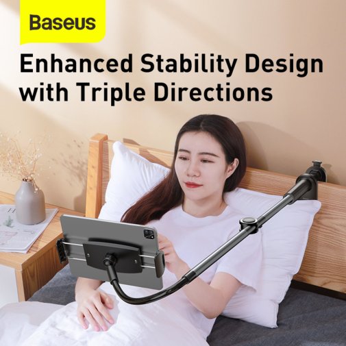 Універсальний тримач Baseus Otaku Life Rotary Adjustment Lazy Polder Pro Grey (LUZQ000013)