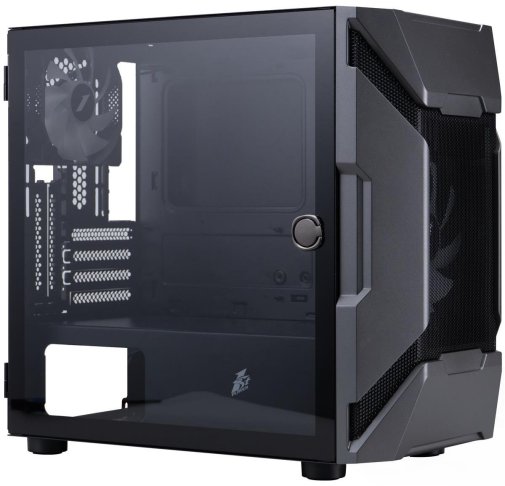 Корпус 1stPlayer D3-A-BK-1F7-14-1F7 Black with window