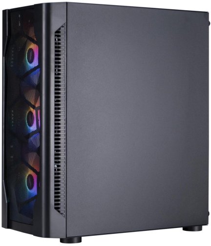 Корпус 1stPlayer D4-BK-4F1 Black with window