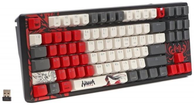 Клавіатура, комплект Bloody WS87 BLMS Red Plus Switch RGB USB/BT/WL Naraka (WS87 (Naraka))