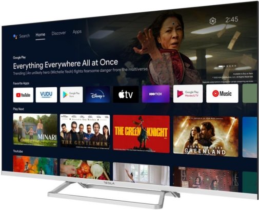 Телевізор LED Tesla 43E635SUS (Android TV, Wi-Fi, 3840x2160)