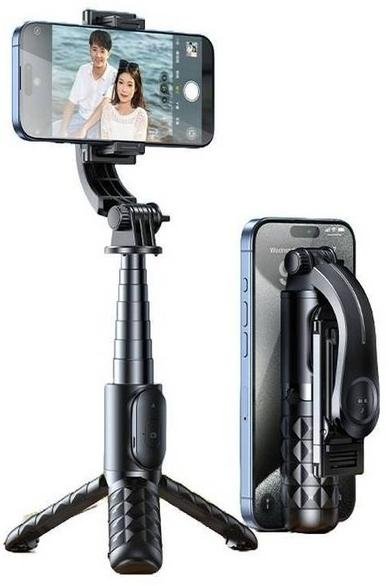 Селфі монопод RTAKO Q10R MINI Clip selfie stick Black (6942063215332)