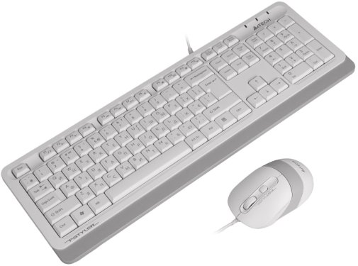 Комплект клавіатура+миша A4tech F1010 White