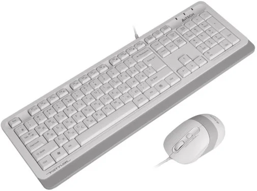 Фото: Комплект клавіатура+миша A4tech F1010 White № 10 | KTC