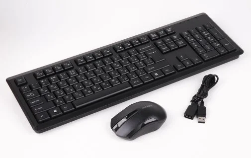 Фото: Комплект клавіатура+миша A4tech 4200N V-Track Black (4200N (GR-92+G3-200N)) № 9 | KTC