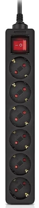 Фото: Мережевий фільтр Real-EL RS-6 Protect M 6/3m Black (EL122300034) № 8 | KTC