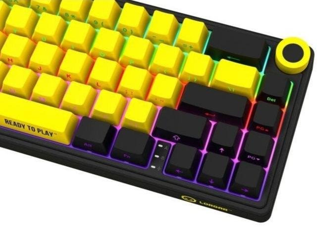Клавіатура Lorgar KBP70MW Toxic Purple ENG WL/RT/USB Black/Yellow (LRG-KBP70MW-YL-US)
