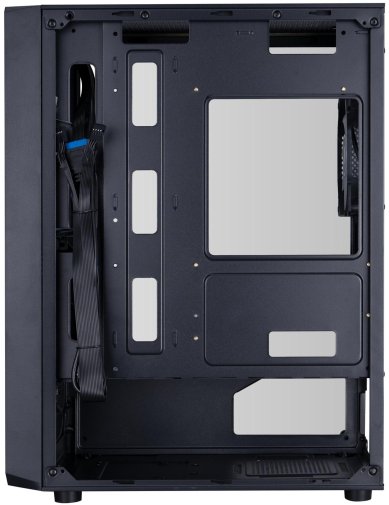 Корпус 1stPlayer FD3-M-BK-4F7 Black with window
