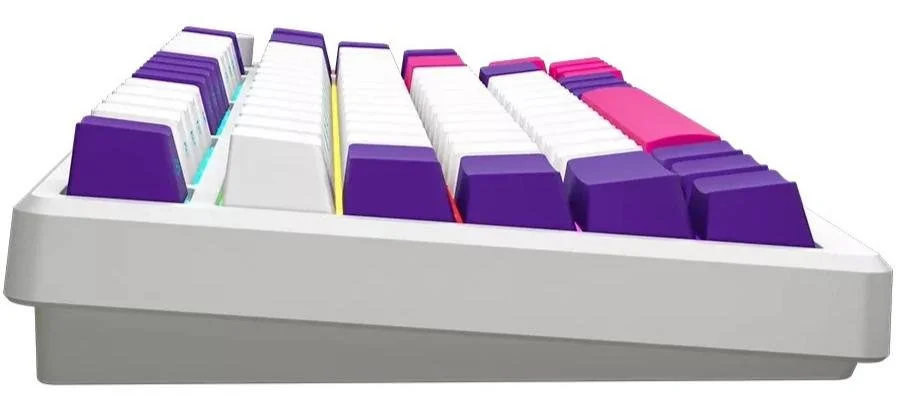 Фото: Клавіатура Lorgar KBP7075W Toxic Purple ENG WL/RT/USB White (LRG-KBP7075W-WH-US) № 15 | KTC