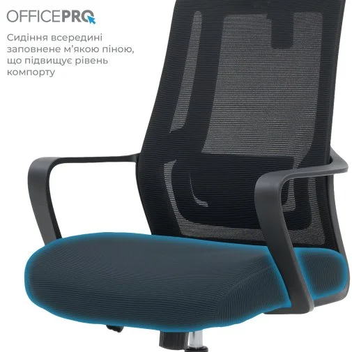 Фото: Крісло OfficePro Harmony OC310-B-B-B Black № 28 | KTC