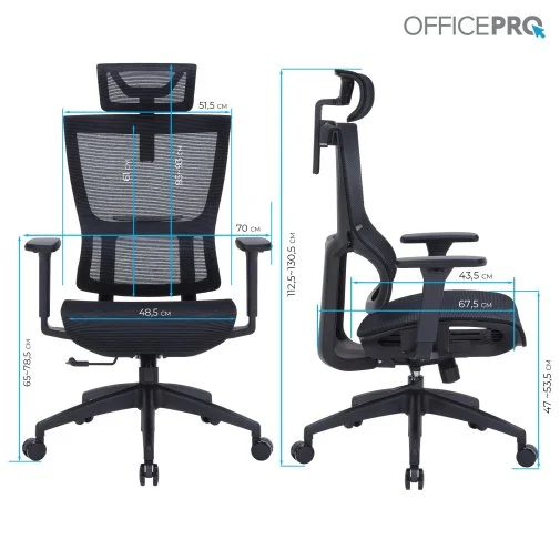 Фото: Крісло OfficePro Elegant OC660 Black (OC660-B-B-B) № 30 | KTC