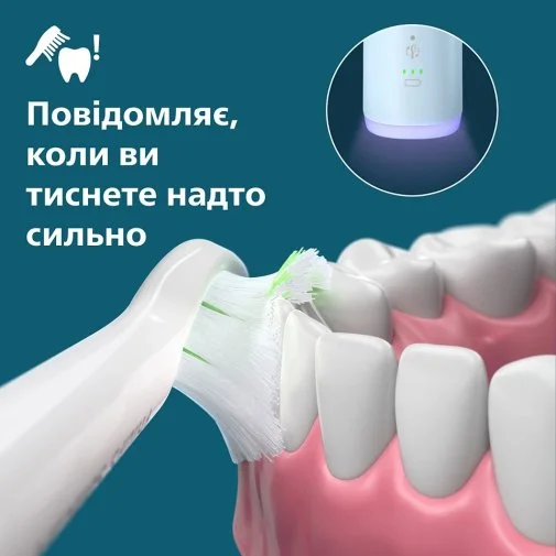 Фото: Електрична зубна щітка Philips Sonicare 6100 Series Blue (HX7406/01) № 19 | KTC
