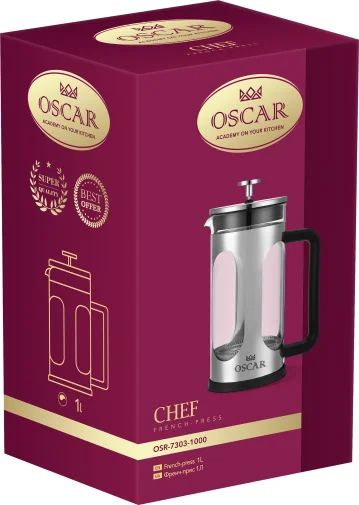 Фото: Френч-прес Oscar CHEF 1000ml (OSR-7303-1000) № 9 | KTC
