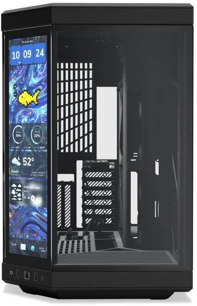 Фото: Корпус Hyte Y70 Touch Infinite Pitch Black with window (CS-HYTE-Y70TTI-BB) № 9 | KTC