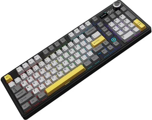 Фото: Клавіатура Ajazz AK980 Clear Sky Switch RGB WL/BT/USB Black (AK980-CS-BGY) № 11 | KTC