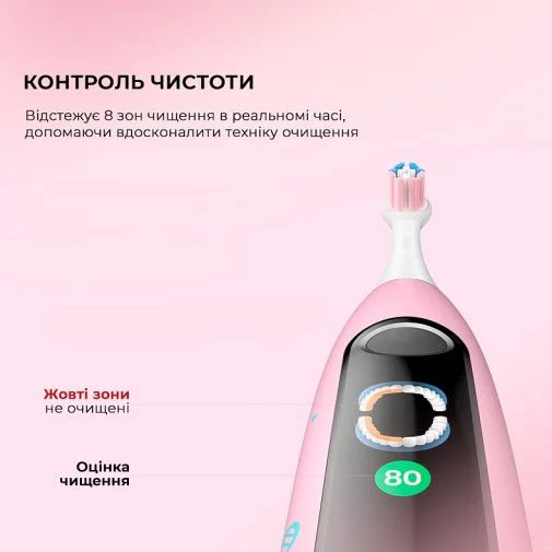 Фото: Електрична зубна щітка Oclean X Kids Electric Toothbrush Black (6970810557206) № 16 | KTC