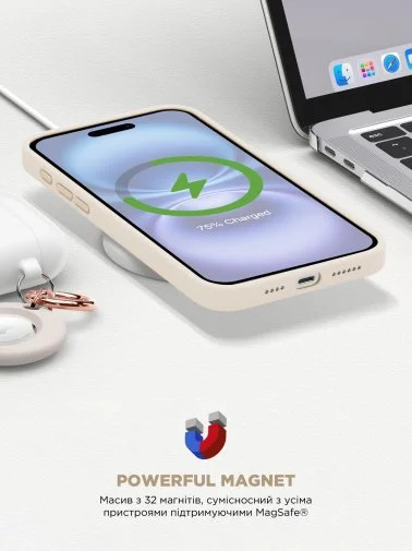 Фото: Чохол ArmorStandart for Apple iPhone 16 - ICON2 MagSafe Ivory (ARM80180) № 19 | KTC