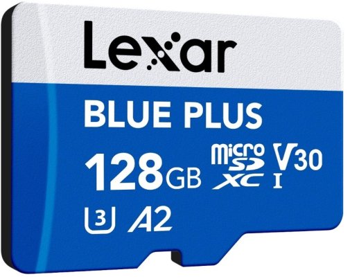 FLASH пам'ять Lexar Blue Plus Micro SDXC 128Gb (LMSBLPL128G-BNANG)