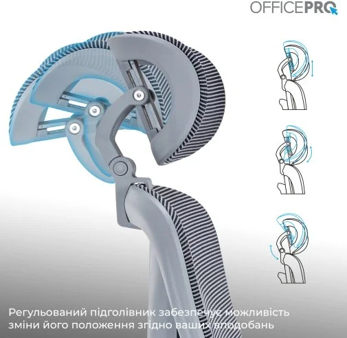 Фото: Крісло OfficePro Atlas OC630-G-DG-DG Gray/Dark Gray № 30 | KTC
