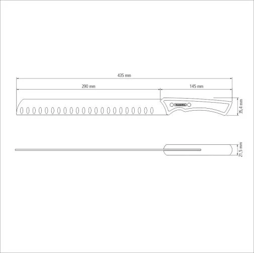 Фото: Ніж кухонний слайсерний Tramontina Churrasco 30.5cm Black (22842/112) № 16 | KTC