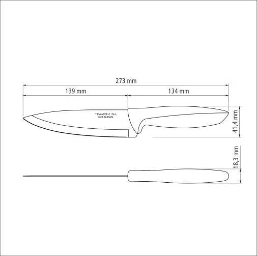 Фото: Набір ножів Tramontina PLENUS 15.2cm 12pcs Light Gray (23426/036) № 6 | KTC