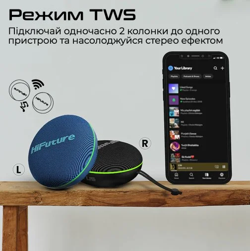 Фото: Портативна колонка HiFuture Altus 5W Black (altus.black) № 15 | KTC