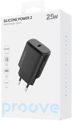 Зарядний пристрій Proove Silicone Power 2 25W Black (WCSP25010001)
