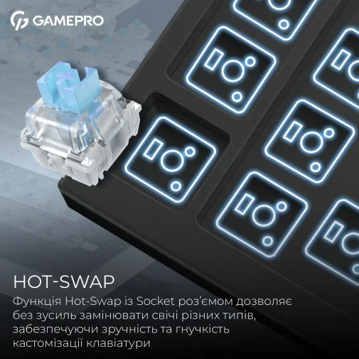 Фото: Клавіатура GamePro Genesis Asgard Valhalla Pro MK160B-D-Pro Rainy Switches Black № 20 | KTC