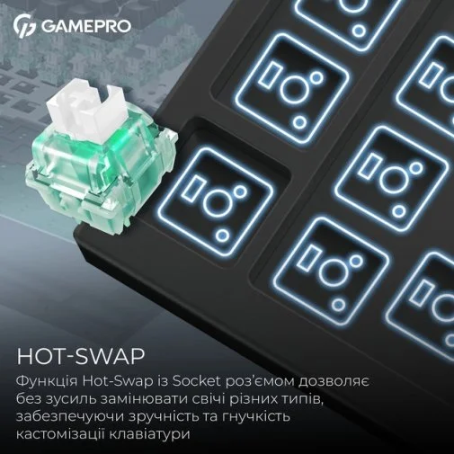 Фото: Клавіатура GamePro Genesis Asgard Valhalla Max MK160B Magnetic Switches (MK160B MAX) № 29 | KTC