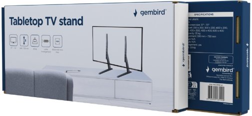 Кронштейн Gembird TVS-D70F-01 Black