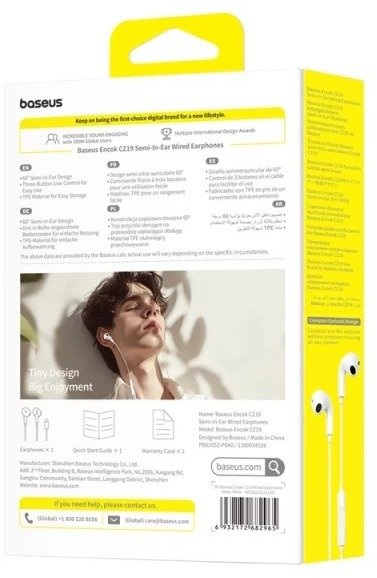 Гарнітура Baseus Encok CZ19 White (A00182201213-00)