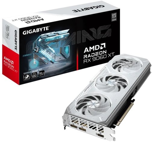 Відеокарта Gigabyte Radeon RX 9060 XT GAMING OC ICE 16G (GV-R906XGAMINGOCICE-16GD)