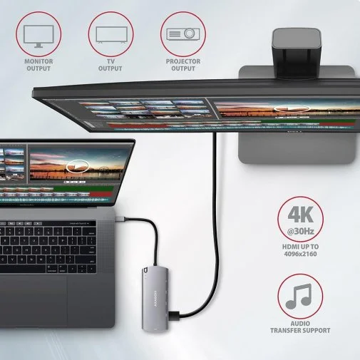 Фото: USB-хаб Axagon HMC-6M2 Grey № 16 | KTC