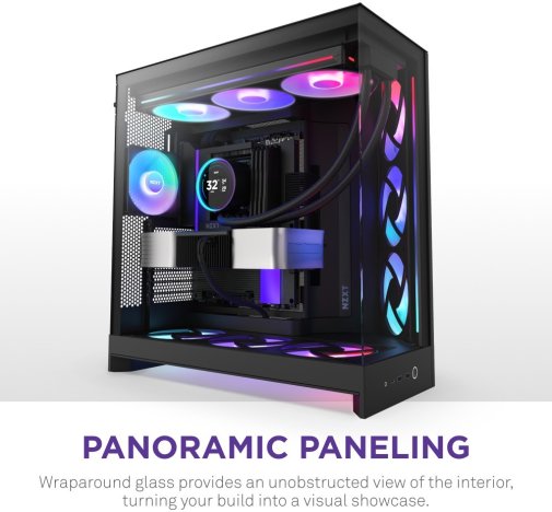 Корпус NZXT H9 Flow RGB+ Black with window (CM-H92FB-P1)